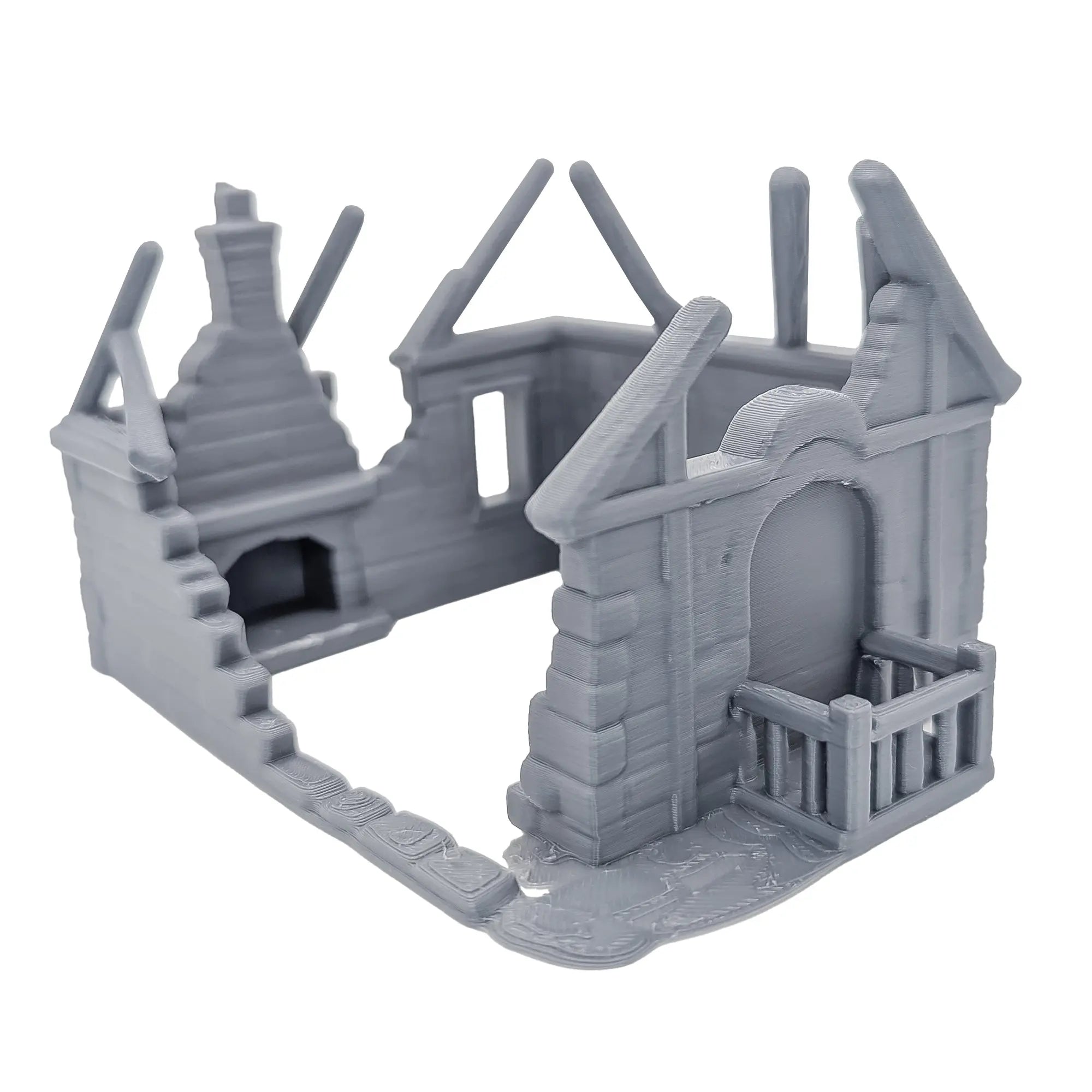 28mm Fantasy Village Buildings | DND RPG Scatter Terrain for Wargames Blubber Cove