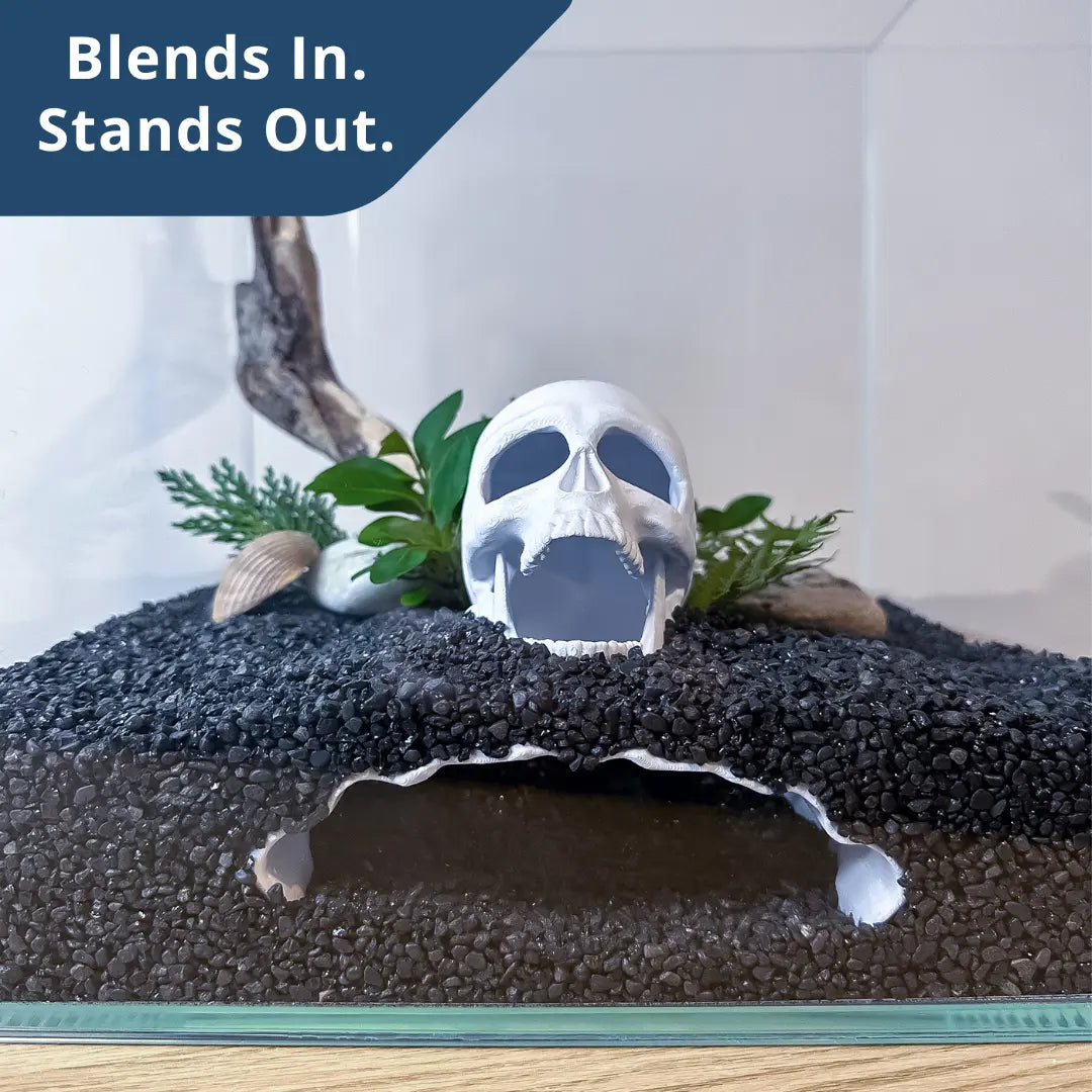 Skull Cave for Aquascaping – Safe Hideout for Betta, Shrimp & Corys Blubber Cove