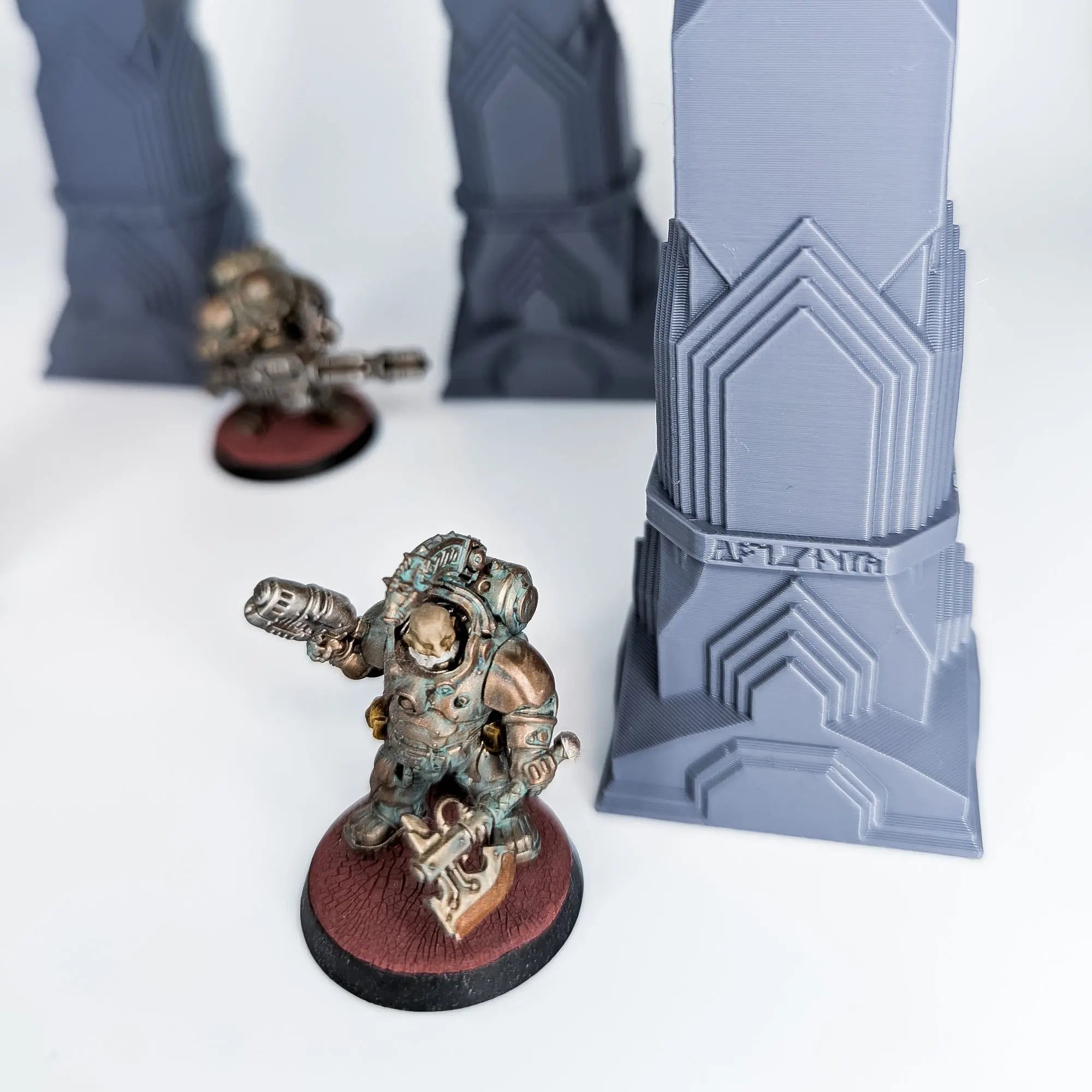 4x Ruined Pillars – Fantasy DnD Terrain for 28mm/32mm Minis Blubber Cove