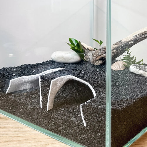 Aquarium Cave Tunnel – Large-Entrance Pleco & Shrimp Hide (Std/Large) Blubber Cove