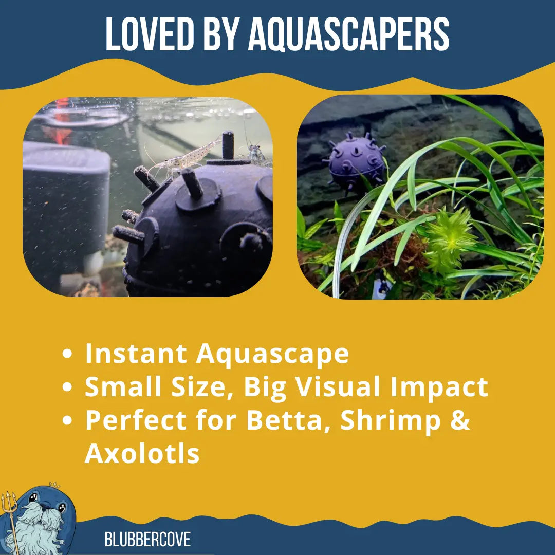 Floating Aquarium Mine / Ideal Accessory for any Fish Tank Blubber Cove