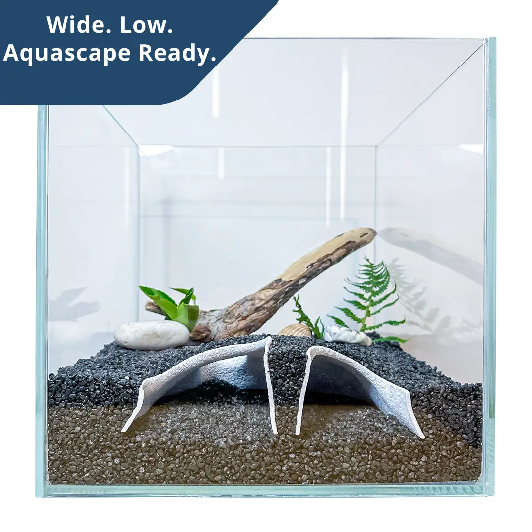 Aquarium Cave Tunnel – Large-Entrance Pleco & Shrimp Hide (Std/Large) Blubber Cove