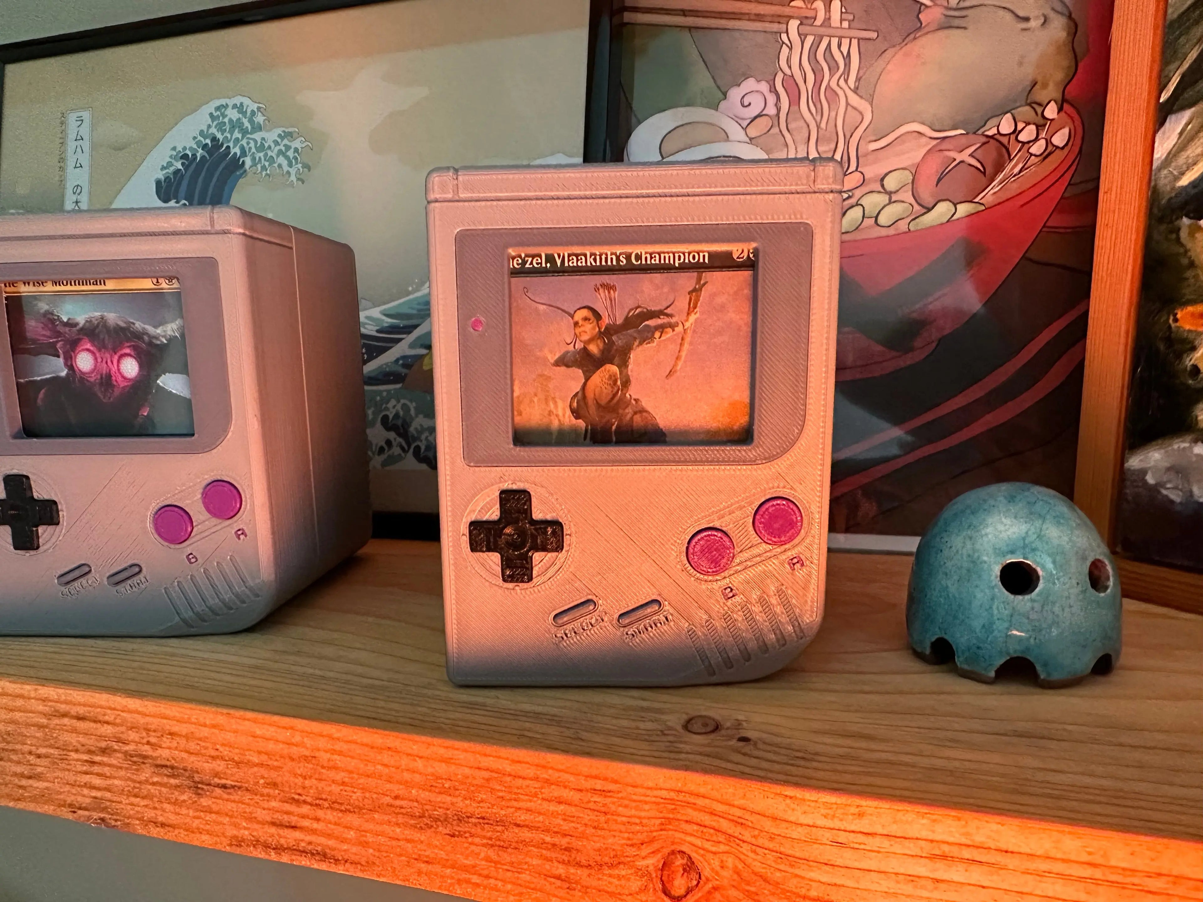 Final Fantasy Gameboy Deck Box for MTG Commander | Retro TCG Case with Magnetic Lock | Holds 100+ Cards | EDH Yugioh Pokémon Gift Blubber Cove