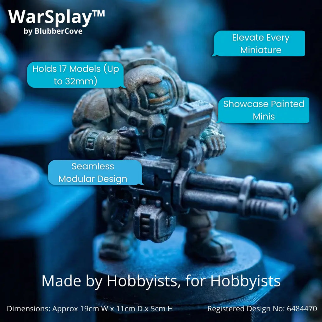 WarSplay™ Classic | Modular Miniature Display Stand for Standard Infantry WarSplay
