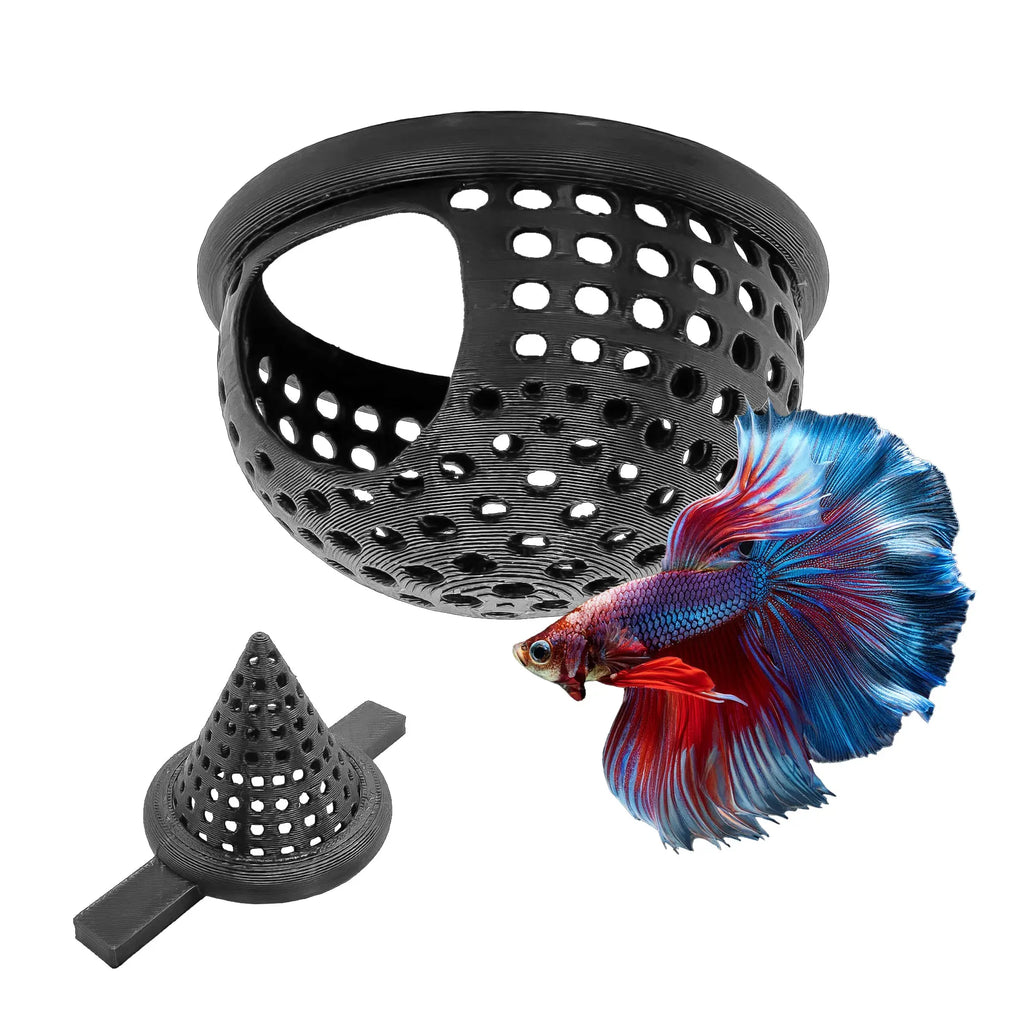 Territorial marker and hideout for male betta fish.