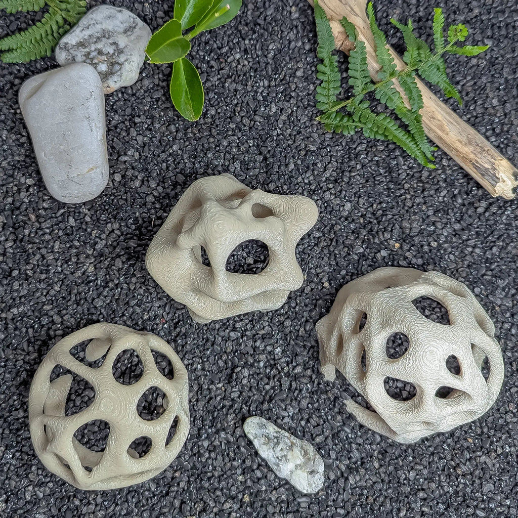 Aquarium Caves Set of 3 – Natural Aquascape Decor for Shrimp, Betta & Nano Fish Blubber Cove