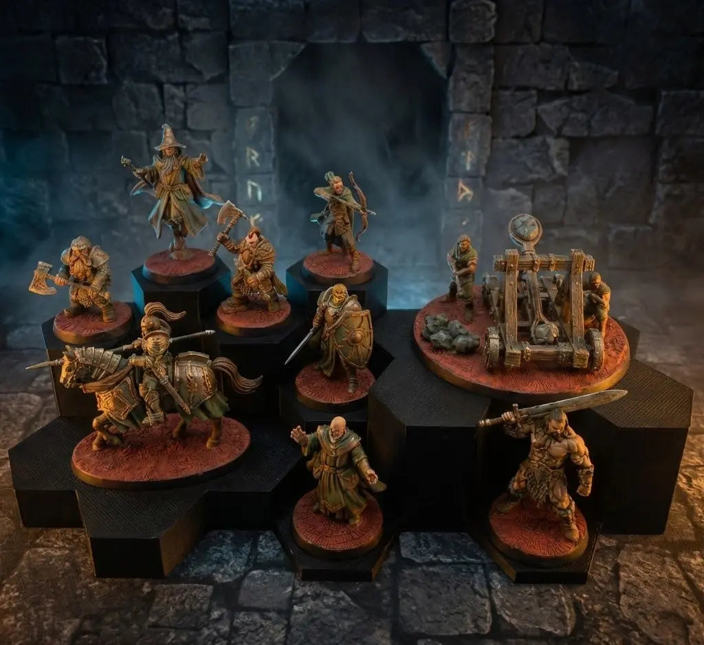 WarSplay™ Hero | Modular Miniature Display Stand for Wargaming & RPGs WarSplay